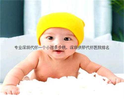 专业深圳代怀一个小孩多少钱，深圳供卵代怀医院排名