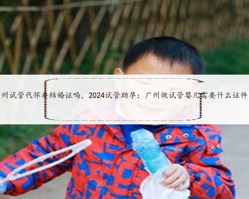 广州试管代怀要结婚证吗，2024试管助孕：广州做试管婴儿需要什么证件？